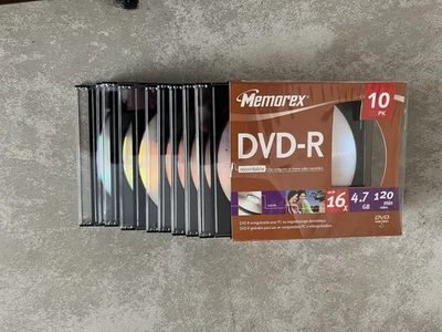 Memorex DVD-R (9 disc ) recordable 16X ,4.7GB ,120 Min video see photos - Image 1 of 4
