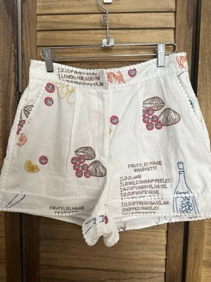 Caroline Constas Linen Crochet  Short Women’ Size 4 . - Image 1 of 4
