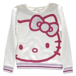 Hello Kitty Fleece Crew top Size 7-12 - Picture 1 of 1