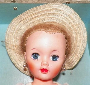 Arranbee Nanette Doll 17in Original Dress Carrying Case Hat Fashion Vintage Nice - Picture 1 of 12