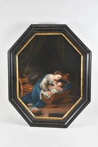N82V17- Quadro barocco su rame Maria Lattantana XVII/XVIII secolo - Foto 1 di 12
