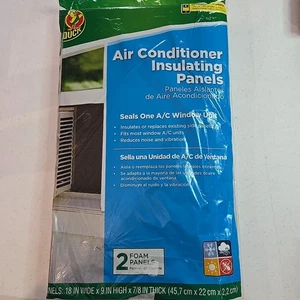 2 Pannelli Isolanti in Schiuma per Climatizzatore Finestre Marca Duck 18" x 9" x 0,88" [G3] - Foto 1 di 4