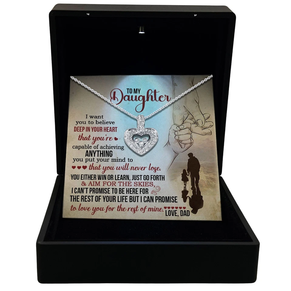 TRYNDI Daughter Necklace from Dad - Birthday, Christmas Gifts for Daughter - Image 1 of 4