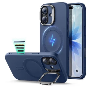 Custodia in silicone ESR per iPhone 17 Pro, supporto fotocamera integrato MagSafe blu - Foto 1 di 3