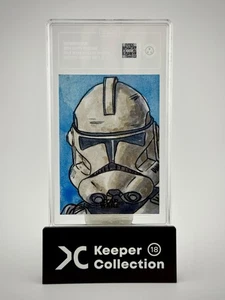 2024 Topps Chrome Star Wars Galaxy 1/1 Sketch of Stormtrooper - Bild 1 von 2