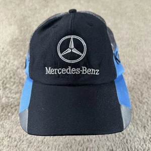 Vtg Team McLaren Mercedes Hat Cap Strap Back Men Black F1 Racing Kimi Raikonnen - Picture 1 of 11