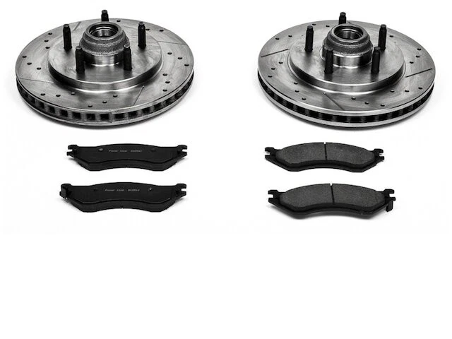 Kit de pastillas de freno delanteras y rotor 42NHJN94 para Lincoln Navigator 2000 2001 2002 Foto 1 de 1