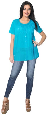 LA LEELA Women's Bathing Suit Bikini Swimwear Swimsuit Coverup US 4-14 Blue_T868 - Image 1 of 3