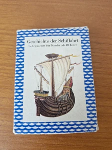 DDR Quartett Geschichte der Schifffahrt Quartett Verlag Lehrmittel Pössneck - Bild 1 von 3