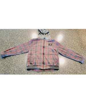 Hawke & Co. Outfitter Plaid Flannel Hoodie Jacket Zipper Sz 18/20 - Picture 1 of 13