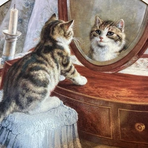 Kätzchen Katze Vintage Sammelteller 1992 Erstausgabe Frank Paton W L George - Bild 1 von 5