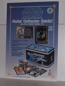 Star Wars Metallic Images ANH Metallkarten COUNTER DISPLAY STANDEE (1993) mit Karte - Bild 1 von 1