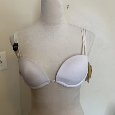 NWT Wonderbra Clear Front Push - Up White Color Size 34B - Image 1 of 4