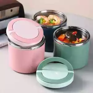 630/1000ML Food Thermal Jar Insulated Soup Cup Stainless Steel Vacuum Cup Lunch - Picture 1 of 12
