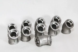 (6)  Socket Weld 45 Degree Elbow   316 Stainless  3/4" - Picture 1 of 2