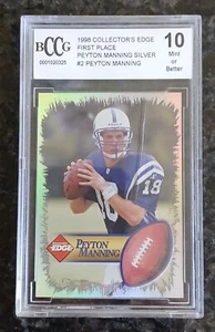 1998 BCCG~Peyton Manning~Crack~Indianapolis Colts~10 Mint~NFL~1st Place~Holo~#2 - Picture 1 of 7