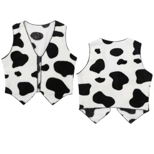 Boys Girls Cowboy Costume Vest with Hat Western Rodeo Cowgirl Fancy Dress Up - Picture 1 of 72
