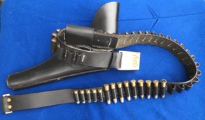 Cinturón de cartucho de cuero de caballería estilo Fairweather .45-70 (50-52 pulgadas) guerras indias - Imagen 1 de 1