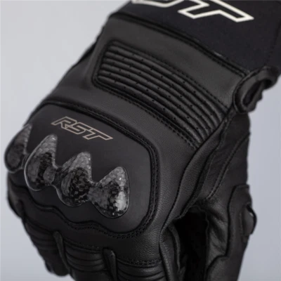 RST Freestyle 2 Motorcycle Gloves 2671 Black Short Ce Approved Next Day Delivery - Image 1 of 3