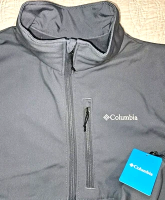 NEW COLUMBIA, MENS BIG&TALL SIZE 2X, ASCENDER FULL-ZIP GREY JACKET-MSRP $110.00! - Image 1 of 4