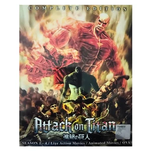 Anime DVD ATTACK ON TITAN COMPLETE TV SERIES (Season 1-4 + 2 Movies + 8 OVA) - Picture 1 of 6