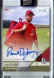 2018 TOPPS NOW ROAD TO OPENING DAY AUTO #OD-373A PAUL DEJONG CARDINALS 94/99 - Foto 1 di 1