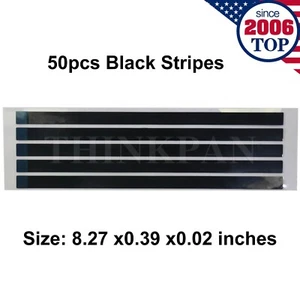 50pcs Black Pull Tab Stretch Release Adhesive Strips with Handle for LCD Laptop - Picture 1 of 4