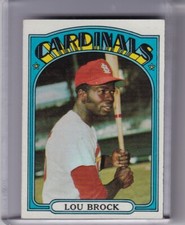 1972 TOPPS #200 LOU BROCK ST. LOUIS CARDINALS HOF 3173A