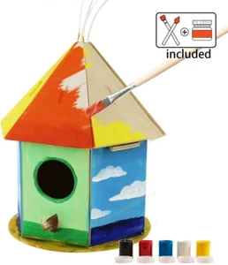 Bird House by Robotime- complete set. Build and paint , kids crafts - Picture 1 of 4