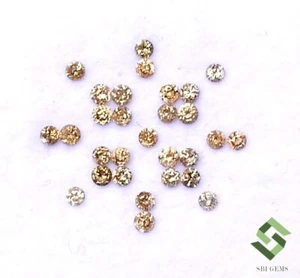 2.25 mm Natural Brown Diamond Round Cut Lot 10 Piece 0.44 CTS Loose Gemstones - Picture 1 of 7
