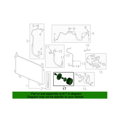 Genuine OEM A/C Compressor Clutch for Honda CR-V 2017-2020 1.5L L4 Gas - Image 1 of 2