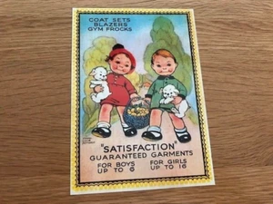 Mabel Lucie Attwell Postkarte Zufriedenheitsgarantie Kleidungsstücke - Bild 1 von 2