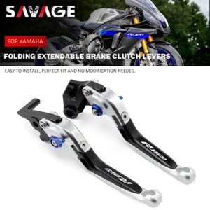 Palancas de embrague de freno plegables para YAMAHA YZF R15M 2022 2023 2024 - Imagen 1 de 9