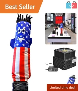 29" Tall American Flag Inflatable Tube Man - Perfect for Events & Advertising - Picture 1 of 8