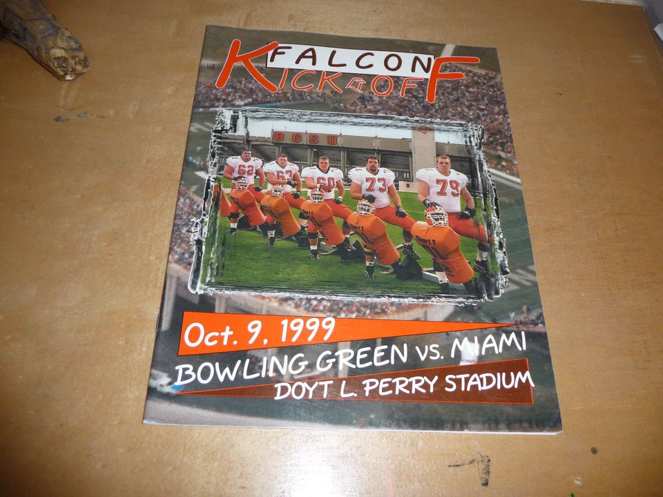1999 MIAMI (OHIO) AT BOWLING GREEN COLLEGE FOOTBALL PROGRAM EX-MINT - Image 1 of 1