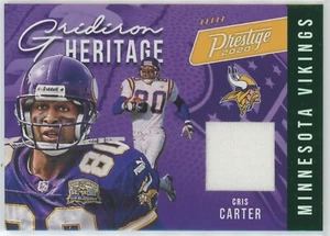 Cris Carter 2020 Panini Prestige Gridiron Heritage Xtra Points Green Relic - Bild 1 von 2