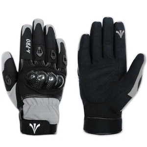 Textile Motorcycle Motorbike Scooter Sport Protective Gloves Sonicmoto Grey XXL - Foto 1 di 2