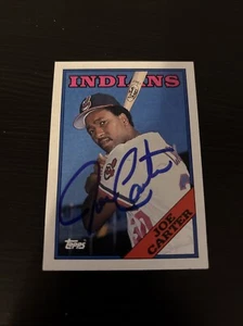 1988 Topps Joe Carter Signed Autographed #75 Baseball Card - Picture 1 of 2