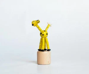 Holzspielzeug Wackelfigur Giraffe Höhe=10cm NEU Spielzeug Wackeln Wackeltier - Picture 1 of 3