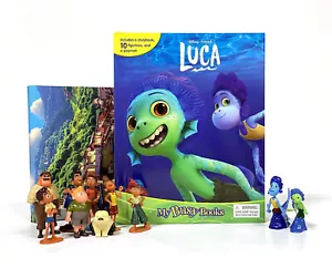 Disney / Pixar Luca My Busy Books - Storybook, 10 figurines, playmat - Picture 1 of 6