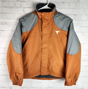 University Co-op Texas Longhorns Youth Sz Medium Full Zip Burnt Orange UT Jacket - Picture 1 of 5