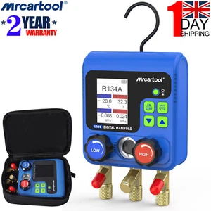 HVAC A/C Digital Manifold Gauge Refrigeration Pressure Gauge Tester R134A R410A - Picture 1 of 18
