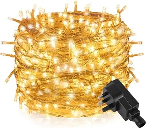 Indoor & Outdoor Fairy Lights 50M/164 Ft, 500 LEDs Warm White / Christmas Tree - Picture 1 of 12