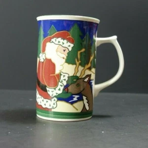 Mikasa Santa's Helper Santa Rudolph CC301 Holiday Christmas Latte Cocoa Mug - Picture 1 of 6