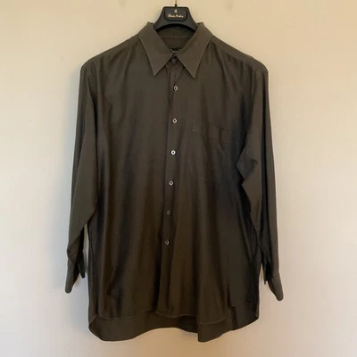 VTG Gitman Bros Gray Textured Oxford Button Up Shirt 17.5 34 Made in USA Cotton - Image 1 of 4