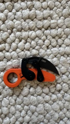 CRKT Provoke® Karambit – Kinematic – Orange Grivory – kaum benutzt - Bild 1 von 3