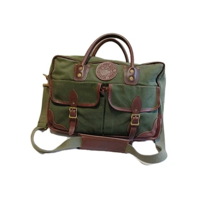Bolso de Viaje Duluth Pack Hecho en EE. UU. ESTUCHE FREELANCE Lona Verde y Cuero Foto 1 de 4