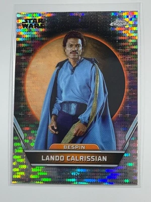 Topps Star Wars 2024 Hyperspace Refractor 02/99 Lando Calrissian Bespin #75 - Image 1 of 3