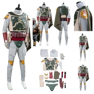 Bounty Hunter Boba Fett Cosplay Costume roleplay battle uniform Cloak fullsets - Picture 1 of 11