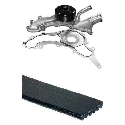 For Dodge Grand Caravan 11-20 Engine Coolant Water Pump and Serpentine Belt Kit - Image 1 of 2